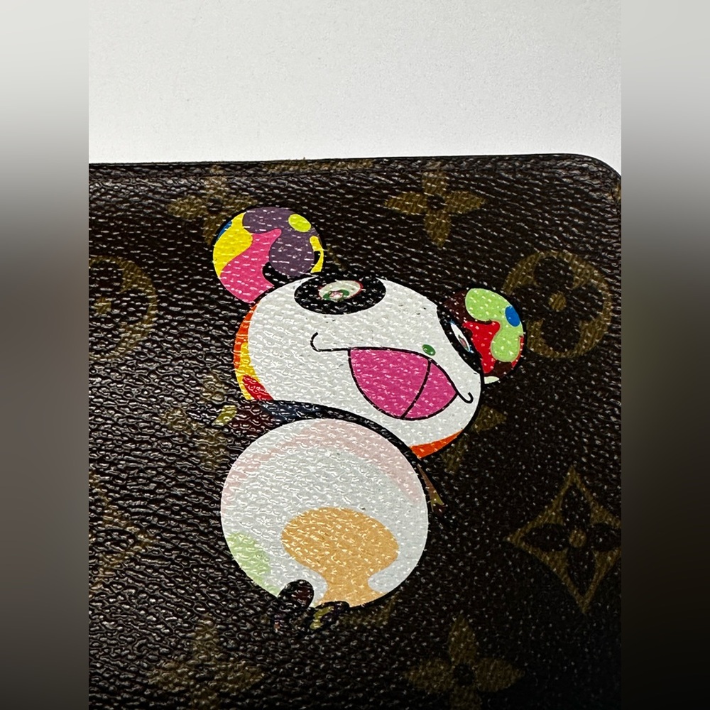 Louis Vuitton Monogram Takashi Murakami Panda Porte-Monnaie Zippy Wallet - Picture 8 of 11